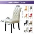 Water Repellent Dining Chair Covers for Dining Room Set of 6 Protect
