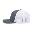 thumbnail image 4 of Pacific Headwear 104C Trucker Snapback Cap-GRAPHITE/WHITE/GRAPHITE-XS, 4 of 8