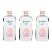 3 Pack - Johnson's Baby Oil, 20 fl oz (591 ml) Each
