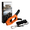 Orange Boat Clamp + Stainless Steel Buckle Set, variant on Dandelion Marine Boat Clamp Black Stainless Steel with 5m Nylon Rope, Ideal for Small Boat Berthing, Mooring, Temporary Docking and Outdoor Clothesline Pole
