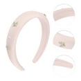 thumbnail image 3 of Unique Bargains 1 Pc Butterfly Faux Pearls Headbands for Women Pink, 3 of 6