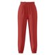 thumbnail image 3 of Pantalones de Cintura Elástica para Mujeres Lino Pantalones de Pierna de Color Sólido con Bolsillos Pantalones de Cintura Elástica de Encaje Y Pierna para Uso Casual, 3 of 5