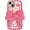 Bracket Bowknot, variant on Case for iPhone 15 Pro,Cute 3D Kawaii Phone Cases Funny Butter Bear Angel Cartoon Cover with Keychain Soft Silicone Gel Drop Protection Case Women Girls for iPhone 15 Pro