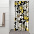 thumbnail image 3 of Summer Bloom Floral Curtain – Watercolor Botanical Print Adds Life to Bright, Cheerful Bathroom Design, 3 of 5