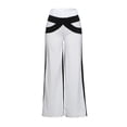 thumbnail image 6 of SBYOJLPB Flash Pick Womens Pants Women Patchwork Bell Bottoms Flare Trousers Mid Waisted Wide Leg Yoga Pants Rollbacks, 6 of 8