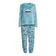 thumbnail image 6 of Disney Women's Stitch Long Sleeve Top, Pants and Socks, 3-Piece Gift Set, Sizes XS-3X, 6 of 6