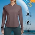 thumbnail image 2 of Hiking Fishing UPF 50+ Shirts for Women, Long Sleeve UV Protection Rash Guard Swim Top Quick Dry Lightweight Sun Protection SPF Tops Summer, 2 of 4