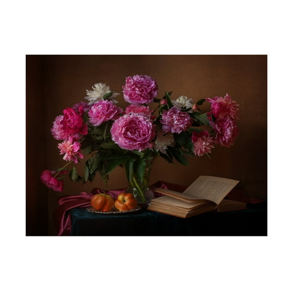 Canvas Wall Art - Alina Lankina 'Vase Still' Wall Art for Living Room, Bedroom, or Office D?cor by Trademark Fine Art - 19 x 14 Inches