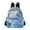 White Wolf with Gems, variant on JIALIOU Mini Backpack Purse for Women Quilted Casual Daypack Small Travel Shoulder Bag, Watercolor Various Cats