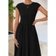 thumbnail image 5 of Vestido largo casual de verano PRETTYGARDEN para mujer negro, talla pequeña, 5 of 9