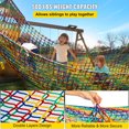 thumbnail image 4 of VEVOR Climbing Cargo Net, 6.6 x 10.5 ft Playground Climbing Cargo Net, Polyester Double Layers Cargo Net Climbing Outdoor, 4 of 9