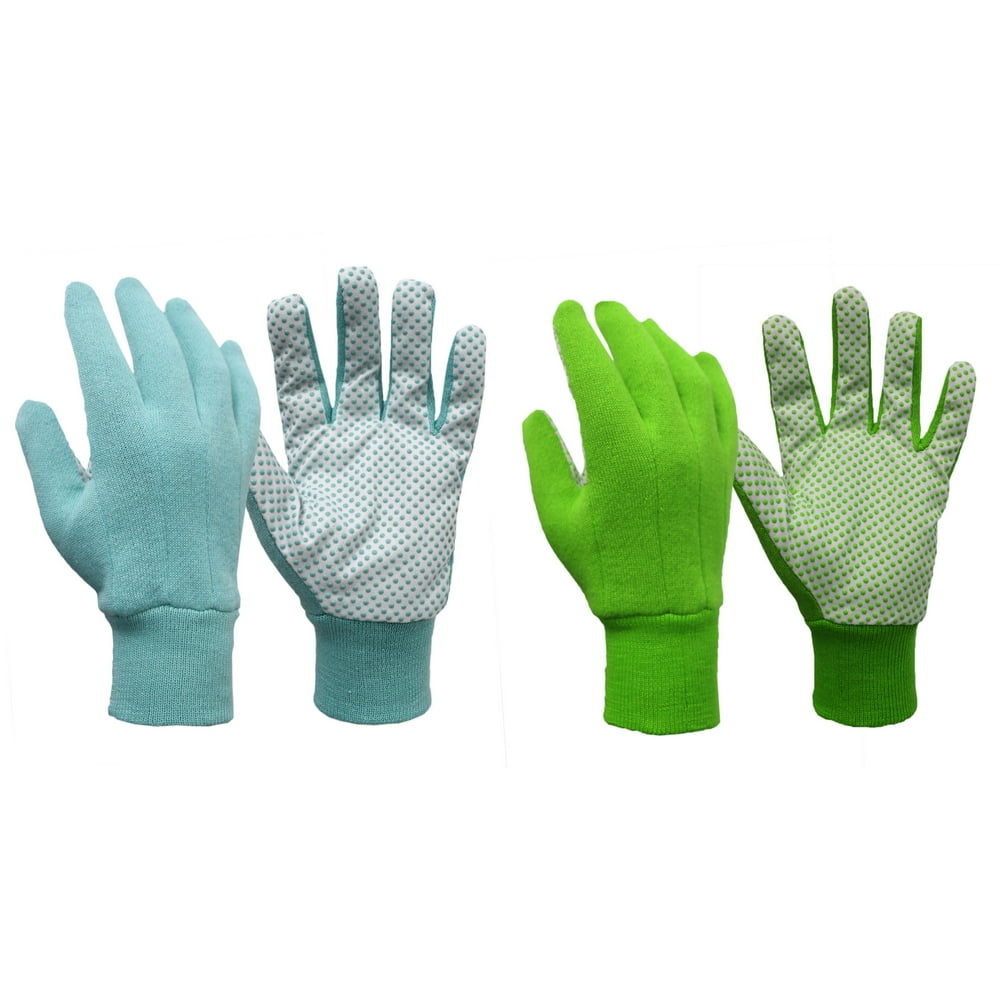 Expert Gardener Women's Medium Jersey Grip Garden Gloves, 2pairs