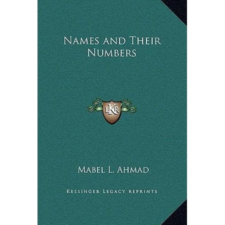 Names and Their Numbers Hardcover