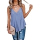 thumbnail image 4 of Camisetas de tirantes con cuello en V holgado para mujer, camisetas sin mangas informales de verano, camisetas holgadas, 4 of 6