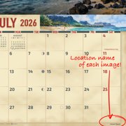 2026 Hawaii Wall Calendar 16-Month X-Large Size 14x22, Beach Calendar by The KING Company-Monster Calendars