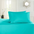 thumbnail image 3 of Empyrean Bedding 3 Piece Sheet Set - Premium 18” - 21” Extra Deep Pocket Fitted Sheet with 2 Pillowcases – Twin XL, Teal, 3 of 5