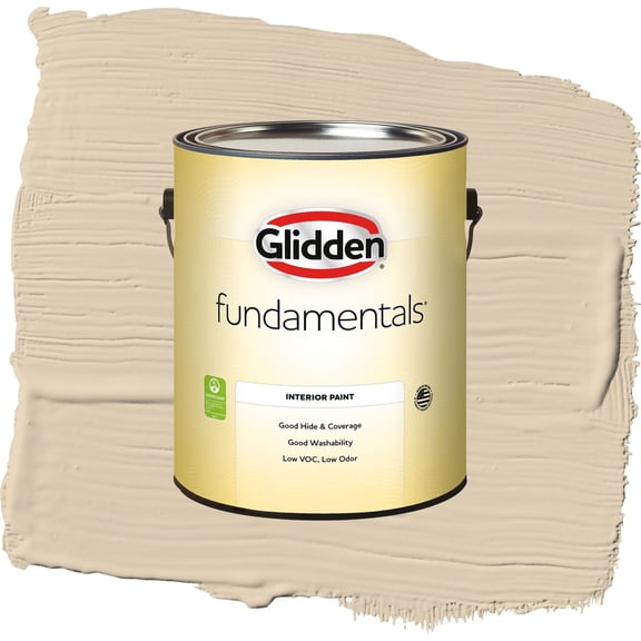 Glidden Fundamentals Seriously Sand / Beige, Eggshell Interior Paint, 1 Gallon