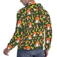thumbnail image 6 of Lsque Mushroom Leaf Pattern Casual Men's Hoodie,Hooded Sweatshirt with Kangaroo Pocket,Pullover Hoodie-Small, 6 of 7