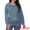 Blue, variant on Women's Nursing Hidden Zipper Long Sleeve Polo Shirt L Green