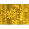 thumbnail image 1 of Ahgly Company Indoor Rectangle Abstract Yellow Modern Area Rugs, 3' x 5', 1 of 4