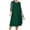 Dark Green, variant on IDOPIP Plus Size Cocktail Dress for Curvy Women 1/2 Sleeve Floral Embroidery Wedding Guest Dress