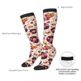 thumbnail image 4 of Fotbe rock music Skull record Calcetas Divertidas Estampadas para Hombre y Mujer, Calcetas de Algodón hasta la Rodilla para Caminar, Correr, Enfermería y Embarazo, 4 of 6