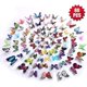 thumbnail image 1 of 80 Uds. Calcomanías de pared de mariposas-decoración de mariposas 3d para pared, pegatinas murales removibles, decoración del hogar, decoración para habitación de niños y dormitori, 1 of 5