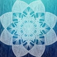 thumbnail image 2 of Kimberly, Allen 12x12 Gold Ornate Wood Framed with Double Matting Museum Art Print Titled - Indigo Mandala 2, 2 of 4