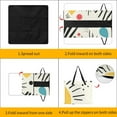 thumbnail image 3 of Color Wave Point Geometry Waterproof Picnic Blanket with Foldable Zipper, Suitable for Outdoor Use, Suitable for Travel, Camping, Beaches, Parks, Grasslands, Picnic Blanket Accessories, 3 of 7