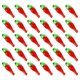 thumbnail image 4 of FELTECHELECTR 100 cuentas de vidrio sueltas con forma de pimiento rojo para hacer pulseras de mujer., 4 of 4