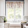 thumbnail image 2 of Fall Leaves Valances for Windows Farmhouse Kitchen Curtains Valances Rod Pocket Valance Curtains for Kitchen Windows Vintage Rustic Watercolor Leaf Plants Window Valances for Bathroom Bedroom 60"x18", 2 of 6
