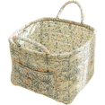 thumbnail image 1 of Large Capacity Fabric Storage Baskets Laundry Baskets with Easy Carry Handles Laundry Hampers (White, L), 1 of 5
