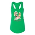 thumbnail image 2 of If It's Not a Golden Retriever It's Just a Dog Gift | Womens Dog Lover Jersey Racerback Tank Top, Kelly, Large, 2 of 3