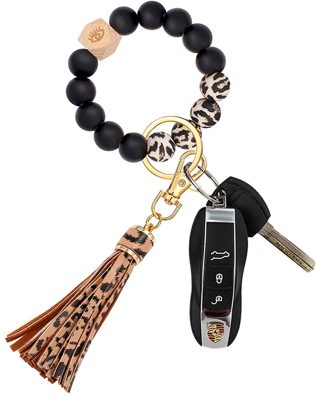 Soft Silicone Loop Bangle Key Ring Wrist Keychain Bracelet Round Keyring  Jewelry | eBay