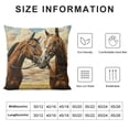 thumbnail image 6 of Nawypu Couple Horse Throw Pillow Covers  Cozy Soft Pillowcase Square Cushion Case for Home Sofa Bedroom Car Decoration 2pcs, 6 of 6