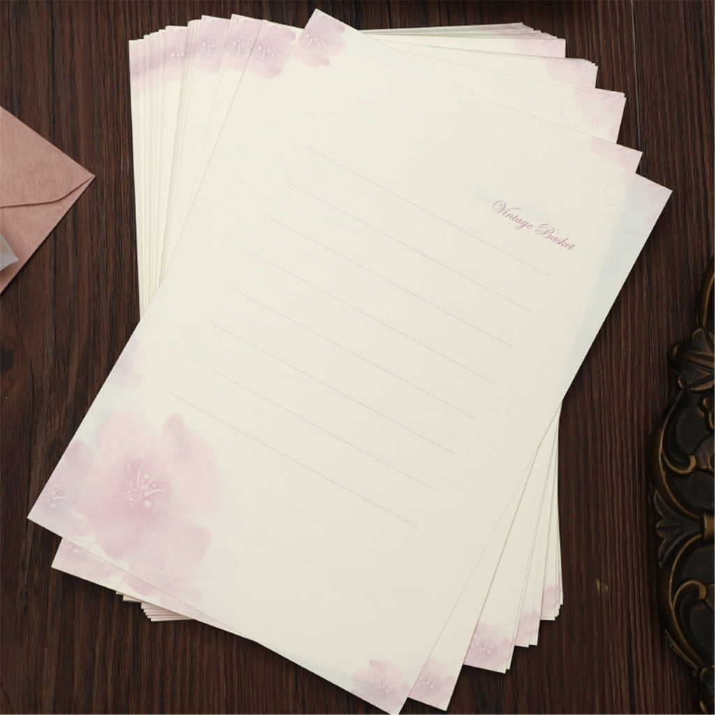160 Sheets Letter Writing Stationery Paper Set for Showers Wedding Valentines 5.7x8.3Inch Lined Writting Paper
