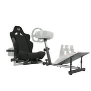 OpenWheeler GEN3 Racing Wheel Stand Cockpit Black on Black | Fits All Logitech G923 | G29 | G920 | Thrustmaster | Fanatec Wheels | Compatible with Xbox One, PS4, PC Platforms