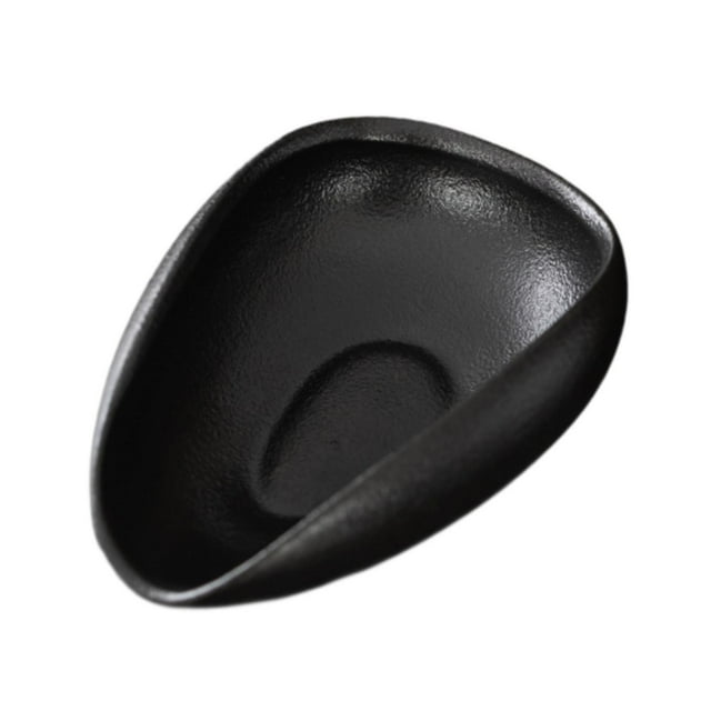 Tazón de café con tazón de cerámica de cerámica para hornear plato de frijoles para hornear tazas de café para hornear para el hogar Black helado