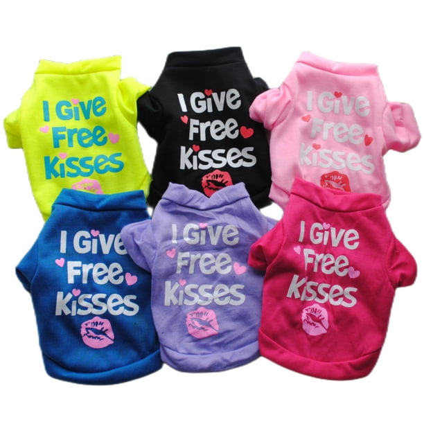 Ropa para cachorros para perros pequeños, trajes para mascotas, chaleco, ropa divertida para perros pequeños (6 unidades)