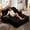 Black, variant on LUCKHAO Oversized Chaise Lounge Chair Indoor, Convertible Sleeper Sofa Bed, Boneless Cloud Couch with Adjustable Backrest, 3 Pillows and Side Pockets for Living Room