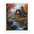 thumbnail image 5 of Paint by Numbers Kit for Adults, Autumn Cabin Serene Stream Scene Paint by Numbers, Easy Paint by Numbers Kit for Adults Beginner, DIY Adult Paint by Number Kits on Canvas, Home Decor 12x16in, 5 of 7