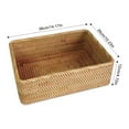 thumbnail image 3 of keepw Wood Storage With Natural Basket Box Basket Traditional Vietnamese Rattan Basket Easy Storage Basket Storage Box Large basket L, 3 of 6