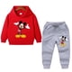 thumbnail image 4 of Conjunto de sudadera con capucha para niños, ropa para niños, ropa para bebés, suéteres casuales con capucha de Mickey, sudadera con capucha y pantalones, 2 piezas/conjunto, 2 a 14 años, 4 of 5