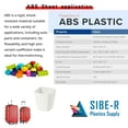 thumbnail image 3 of Sibe-R Plastic Supply℠ 2 Pack- BLACK ABS PLASTIC SHEET 1/8" Thick  12" X 12" ^, 3 of 5