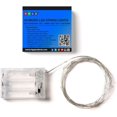thumbnail image 2 of shiyou-Rtgs Micro LED 20 Super Bright Blue Color Lights Battery Operated on 7.5 Ft Long Silver Color Ultra Thin String Wire [Newest Version] + 100% Products Satisfaction Guarantee, 2 of 4