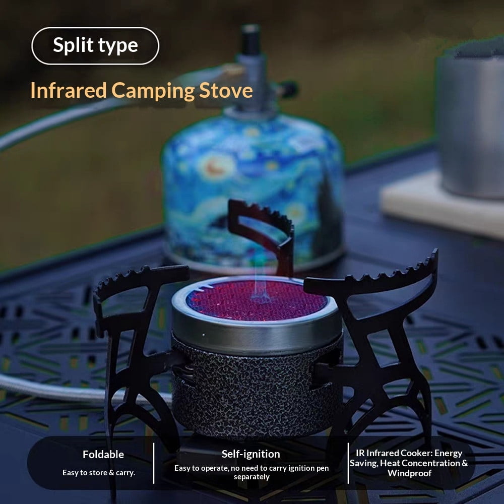 Miren Outdoor Camping Double-Layer Infrared Split Stove – Compact, Windproof & Fast Heating for Outdoor Adventures