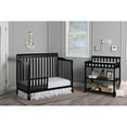 Dream On Me Ashton 5in1 Convertible Crib, Black