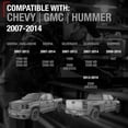 thumbnail image 4 of Tailgate Handle Upgraded Metal - Compatible with 2007-2013 Chevrolet Avalanche, 07-2014 Silverado 1500, 2500 HD, 3500 HD; 07-14 GMC Sierra 1500, 2500 HD, 3500 HD; 09-10 Hummer - OEM 20928119, 2088035, 4 of 5