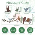 thumbnail image 3 of Lieonvis Metal Pájaros Wall Art Pájaros Vivos en Rama Metal Hojas Colgantes con Pájaros Decoración Wall Al Aire Libre Hoja Rústica Decoración Wall O Balcón Jardín Decoración Interior Al Aire Libre, 3 of 10