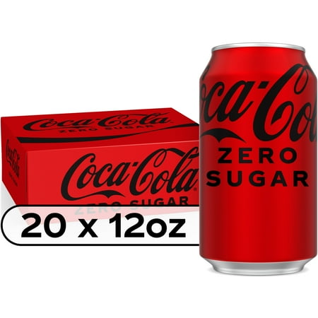 Coca-Cola Zero Sugar Sugar-Free Cola, 12 fl oz Cans, 20 Pack